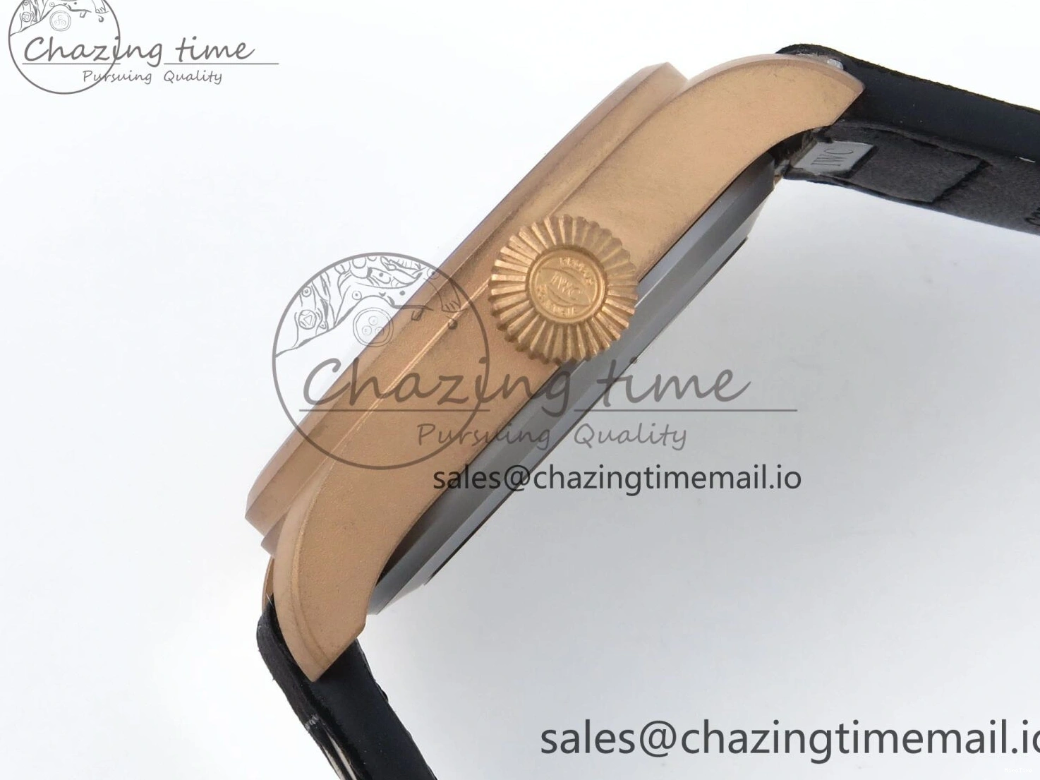 MIROTIME 0410 Affordable Big Pilot IW329703 M+F 1:1 Best Edition Black Dial on Black Nylon Strap MY 7004